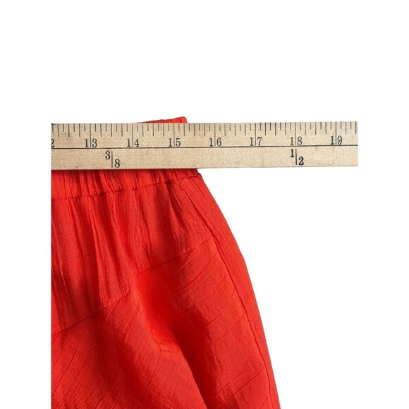 Nanette Lepore Pull on Skirt Women's  Size Large Layered Ruffle Tiers Red Flowy - Picture 10 of 11